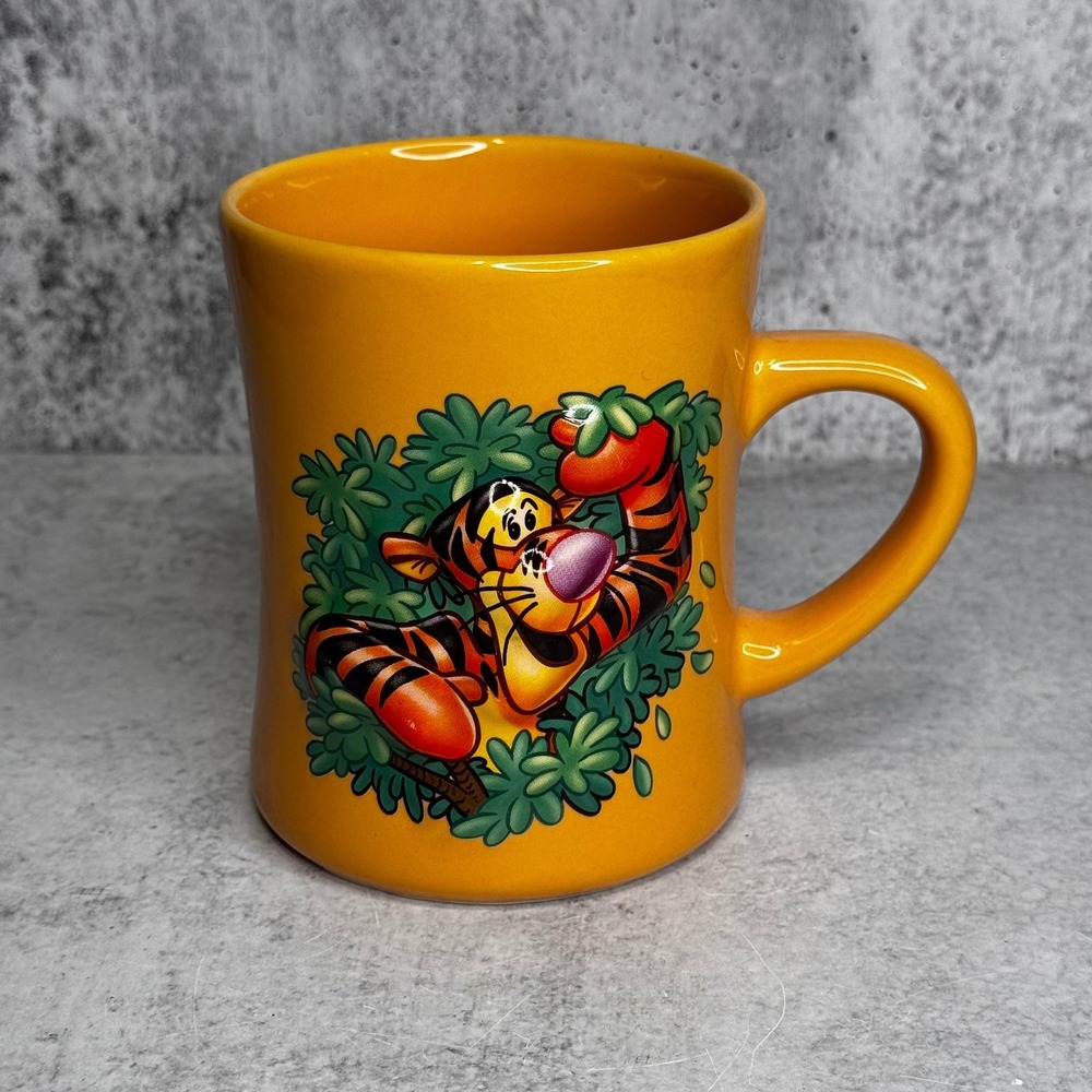 Disney Parks Tigger 3D Yellow Coffee Mug Walt Disney World Winnie the Pooh